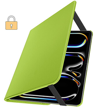 Acheter Avizar Étui Clapet pour iPad Pro 13 2024 Folio Rotatif 360 Support Stand Vert Citron