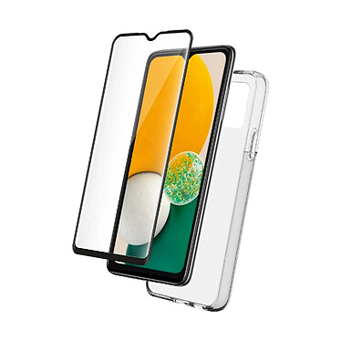 BigBen Connected Pack Protection pour Galaxy A13 4G Coque Antichocs en TPU et Verre d'Écran 9H Transparent