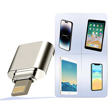 Acheter LinQ Lecteur Carte Micro-SD / TF vers Lightning Transfert Rapide Compact  Argent