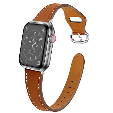 Avizar Bracelet pour Apple Watch 41mm / 40mm / 38 mm Simili Cuir Litchi  Marron