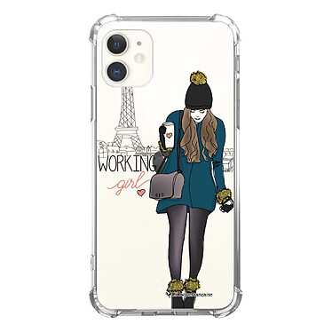 LaCoqueFrançaise Coque iPhone 11 anti-choc souple angles renforcés transparente Motif Working girl