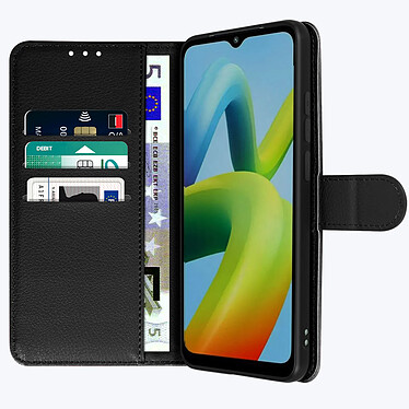 Acheter Avizar Etui Xiaomi Redmi A1 et A2 Support Video Portefeuille Noir