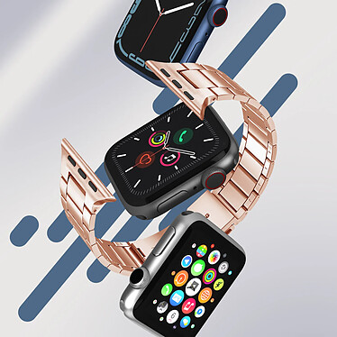 Acheter Avizar Bracelet pour Apple Watch 41mm et 40mm et 38 mm Maillons en Acier Inoxydable a Boucle Papillon  Rose gold