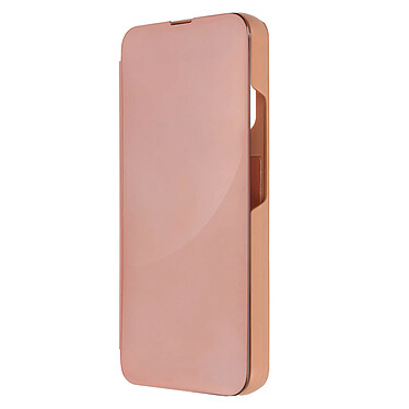 Avizar Étui Clear View pour Samsung Galaxy A34 5G Clapet Miroir Fonction Support  Rose gold