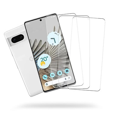 Avis Evetane Lot de 3 vitres Google Pixel 7 Protectrices en verre trempe