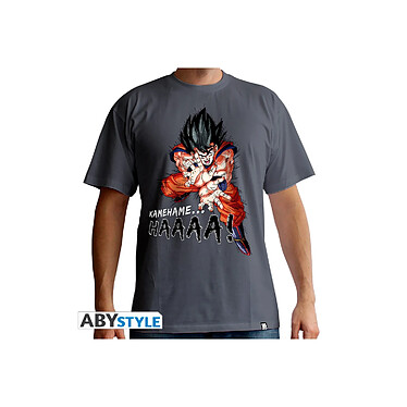 Dragon Ball - T-shirt Kamehameha dark grey - Taille XL