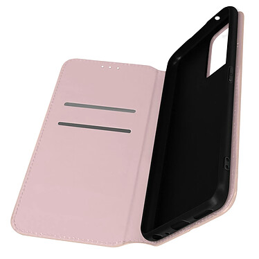 Avizar Housse pour Oppo Reno 7 Clapet Portefeuille Fonction Support Vidéo  Rose Gold