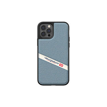 Diesel Coque pour Apple iPhone 12 / 12 Pro Gamme Denim en TPU Bleu