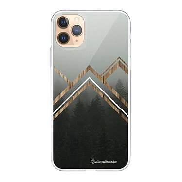 LaCoqueFrançaise Coque iPhone 11 Pro 360 intégrale transparente Motif Trio Forêt Tendance