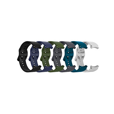 Eko Pack de 6 bracelets pour Samsung Galaxy Watch 4 / 5 et 6 en TPU Multicolore