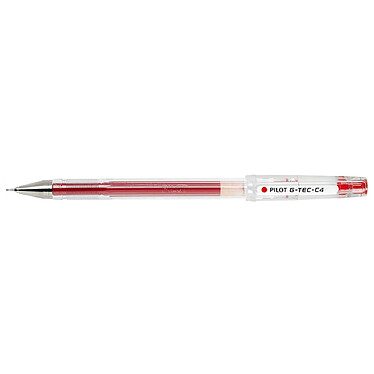 PILOT Stylo Roller Encre gel G-TEC-C4 Pointe Ultra Fine 0,4 Tracé 0,2mm Rouge x 12