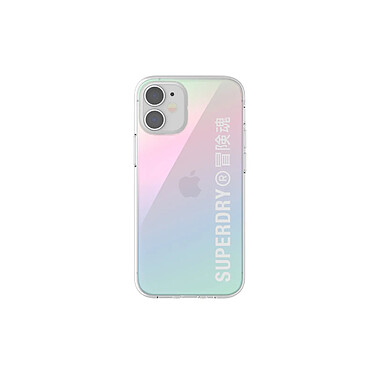 Superdry Coque pour Apple iPhone 12 Mini Collection Snap Case Clear en TPU Multicolore