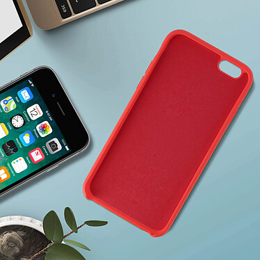 Avis Avizar Coque iPhone 6 et 6S Silicone Semi-rigide Mat Finition Soft Touch Rouge