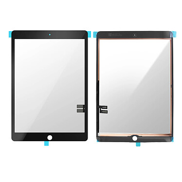 Clappio Vitre Tactile de remplacement pour iPad 2021 2020 et 2019 10.2 Compatible Noir