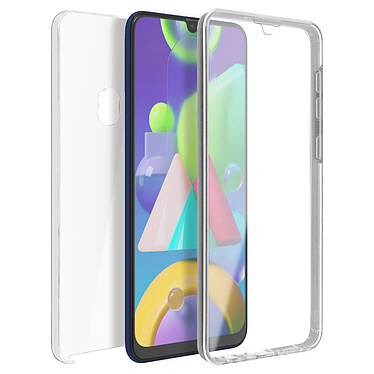 Avizar Coque Galaxy M31 / M21 / M30s Protection Arrière Rigide Avant Souple Transparent