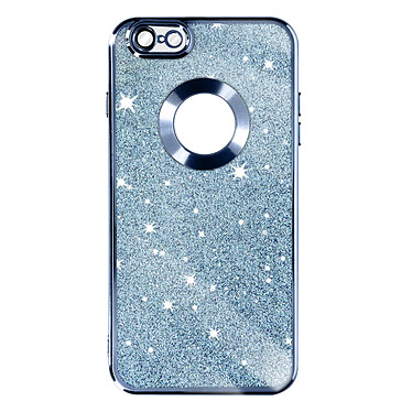 Avizar Coque pour iPhone 6 Plus et 6s Plus Paillette Amovible Silicone Gel  Bleu