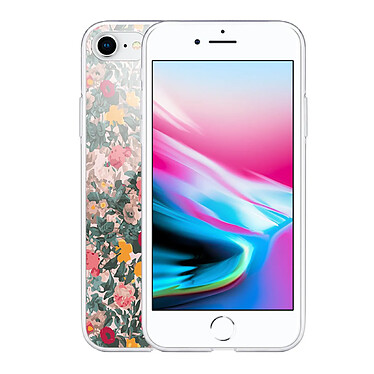 Avis LaCoqueFrançaise Coque iPhone 7/8/ iPhone SE 2020/ 2022 silicone transparente Motif Fleurs Beige et Rose ultra resistant