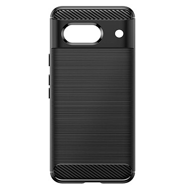 Avizar Coque pour Google Pixel 8a Flexible Effet Carbone et Brossé Noir