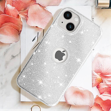 Acheter Avizar Coque pour iPhone 14 Paillette Silicone Semi rigide  Argent