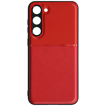 Avizar Coque pour Samsung Galaxy S23 rigide avec contour souple antichoc  Rouge