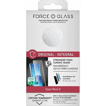 Acheter Force Glass Protection d'écran pour Oppo Reno 6 en Verre Organique 2.5D Original Transparent