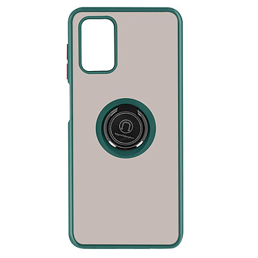 Avizar Coque Samsung Galaxy A03S Bi-matière Bague Métallique Support Vert