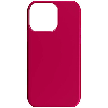 Avizar Coque pour iPhone 15 Pro Max Silicone Semi-rigide Finition Douce au Toucher Fine  Fuchsia