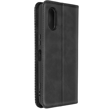 Avizar Étui pour Sony Xperia 5 V Clapet Portefeuille Motif Damier  Noir