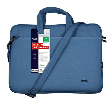 Avis Trust Sacoche pour Ordinateur Portable 16'' Eco BOLOGNA Bleu