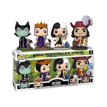 Disney Villains - Pack 4 figurines POP! Villains (GW)(EMEA) 9 cm