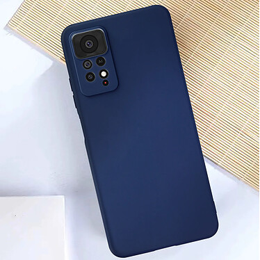 Avis Avizar Coque pour Xiaomi Redmi Note 11 Pro 5G silicone flexible finition soft-touch Anti-traces  Bleu Nuit