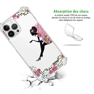 Avis Evetane Coque iPhone 13 Pro Max anti-choc souple angles renforcés transparente Motif Fée Fleurale