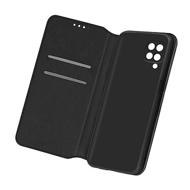 Avizar Housse Folio Samsung Galaxy M12 Portefeuille Fonction Support Vidéo noir