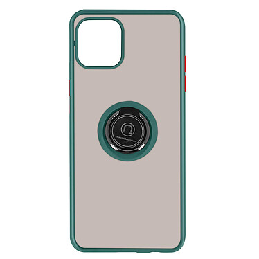 Avizar Coque pour iPhone 12 / 12 Pro Bi-matière Bague Métallique Fonction Support Vert