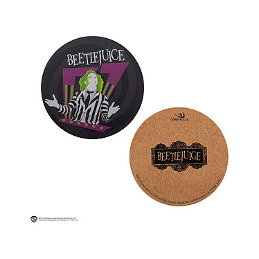 Beetlejuice - Pack 4 sous-verres Beetlejuice pas cher