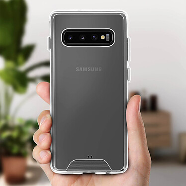 Avis Avizar Coque Galaxy S10 Plus Protection Cristal Bi-matière Antichocs Transparent