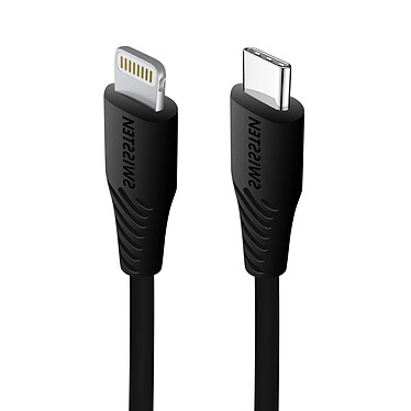 Swissten Câble USB-C vers Lightning Charge rapide 3A Synchronisation 0,4m  Noir