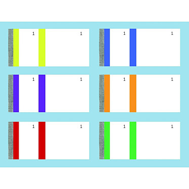 ELVE Lot de 10 Blocs vendeur Numérotés 1 à 100 Assortis