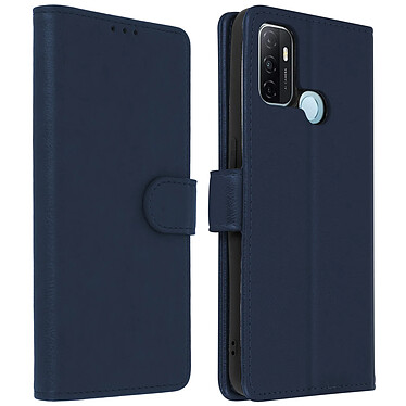 Avizar Étui Oppo A53 / A53s Housse Intégrale Porte-carte Fonction Support bleu nuit