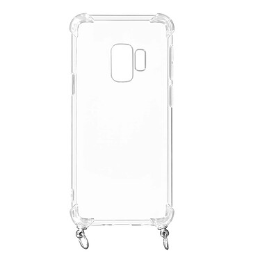 Avizar Coque Galaxy S9 Anneau personnalisable avec bijou/Chaîne - Transparent