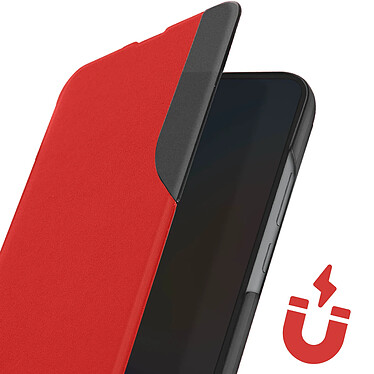 Acheter Avizar Étui Folio pour pour Samsung Galaxy A34 5G Clapet Fenêtre Affichage Heure Support Vidéo  Rouge