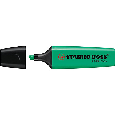 STABILO Surligneur BOSS ORIGINAL Rechargeable Pointe Biseautée 2-5 mm Turquoise x 10