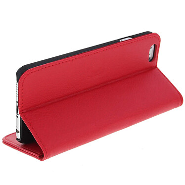 Avizar Housse Folio Portefeuille pour Apple iPhone 6 - Etui Clapet Support Rouge pas cher