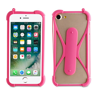 Avis Muvit Coque pour Smartphone Universel Fonction Stand avec Tour de Cou Rose