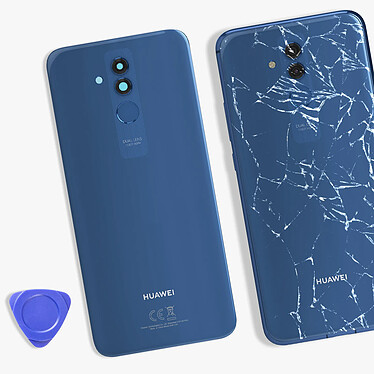 Acheter Clappio Vitre arrière de remplacement pour Huawei Mate 20 Lite Bleu