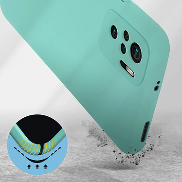 Avis Avizar Coque pour Xiaomi Redmi Note 10 et Xiaomi Redmi Note 10s Silicone Semi-rigide Finition Soft Touch Fine Turquoise