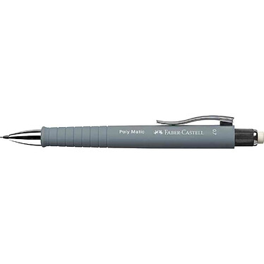 FABER-CASTELL Porte-mines POLY MATIC diam 0,7mm gris x 5