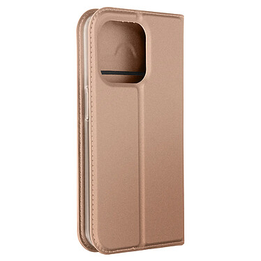 Dux Ducis Étui pour iPhone 15 Pro Clapet Porte-carte Support Vidéo  Rose