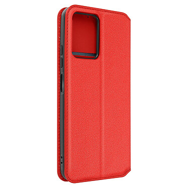 Avizar Housse pour Xiaomi Redmi Note 12 4G clapet magnétique porte-carte Support vidéo  Rouge