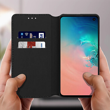 Avis Avizar Housse Samsung Galaxy S10e Étui Folio Portefeuille Fonction Support Vidéo - noir